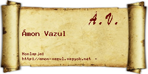 Ámon Vazul névjegykártya